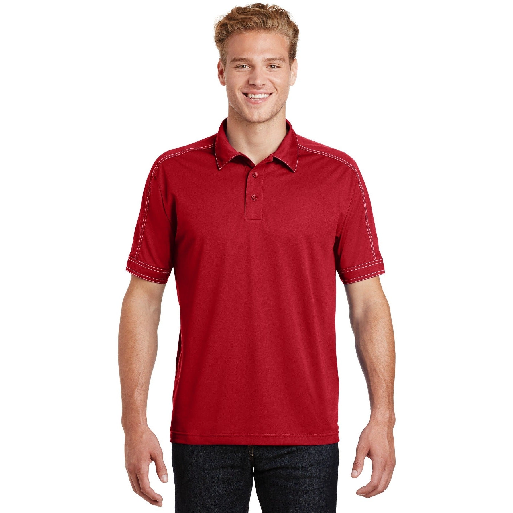 Sport-Tek-Sport-Tek® Contrast Stitch Micropique Sport-Wick® Polo. ST659-MedTech-4